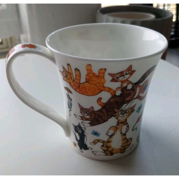 Dunoon Catastrophe Cats Galore Cherry Denman British Kitty Mug Made In England - Picture 3 of 14